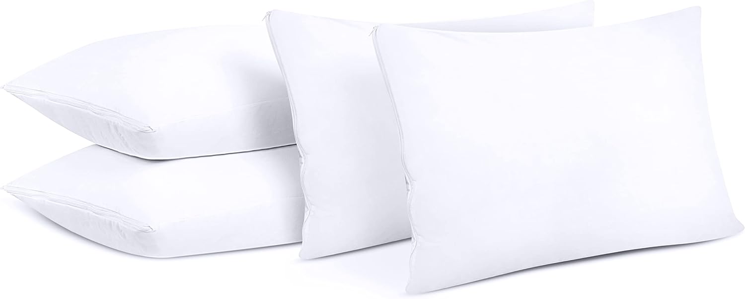 Utopia Bedding Waterproof Pillow Protectors Set of 4