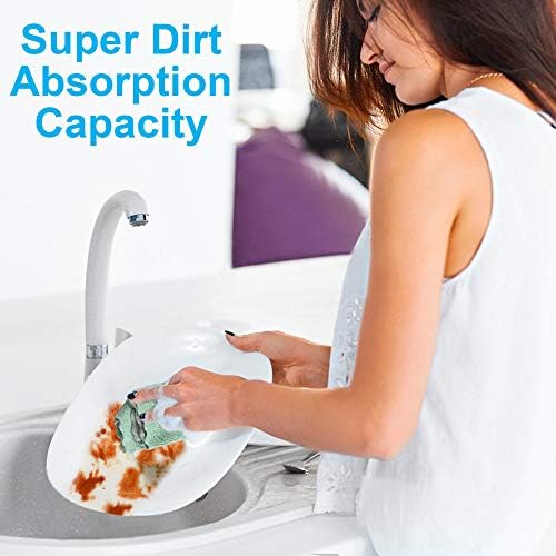 OstWony Reusable Cleaning Cloths 11PCS 10x6 Inch Microfiber Dish Towels