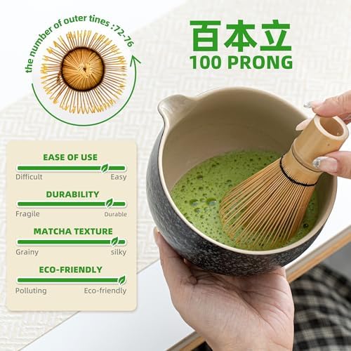 TEANAGOO 7-Piece Matcha Whisk Set for Ceremonies