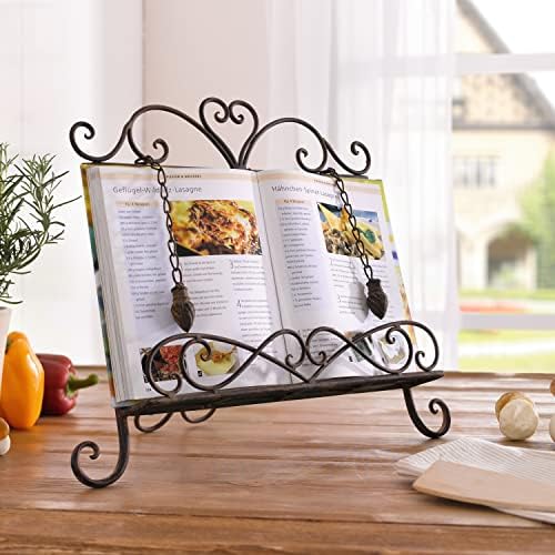 Westcharm Holiday Gift - Antique Metal Cookbook Stand