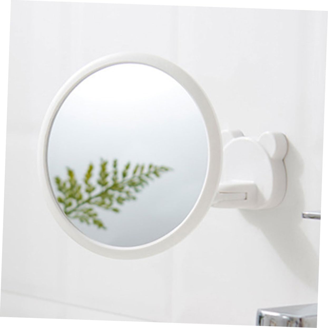 ULTECHNOVO 1Pc Wall Mounted Folding Makeup Mirror Adjustable Angle Nordic Style