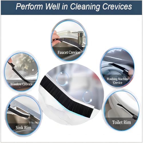 3 Pcs Hard Bristle Crevice Cleaning Brush Set