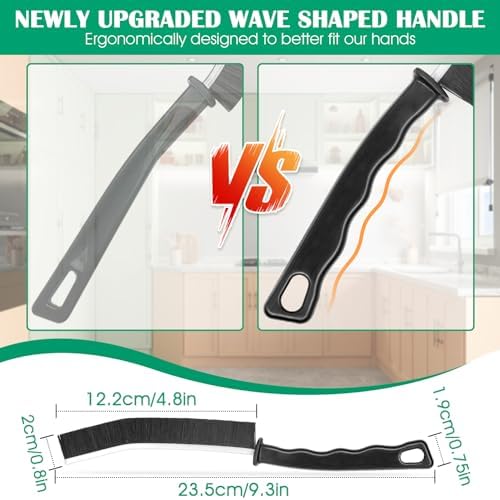 3PCS Hard Bristle Crevice Cleaning Brush Set
