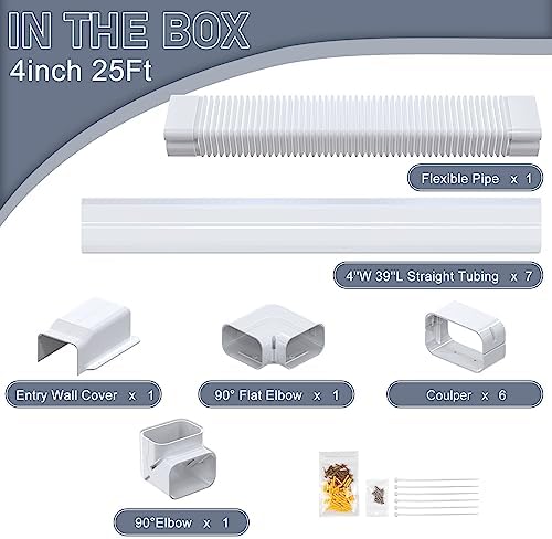 Flamorrow 4 PVC Line Set Cover Kit 25 Ft