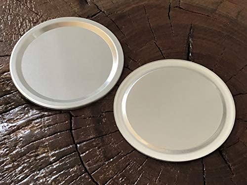 Rust Resistant Reusable Silver Aluminum Airtight Lids for Mason Jars 12 Pack