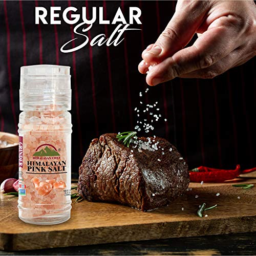 Himalayan Chef Himalayan Pink Salt and Black Pepper Grinder Set