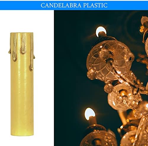 Ciata 6-inch Ivory Paper Candle Covers 12 Pack