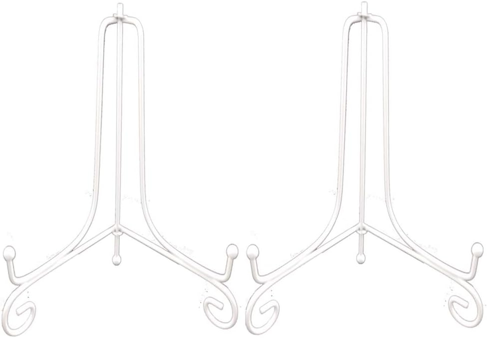 Artliving 2 Pack 12 Inch Iron Plate Stand Display