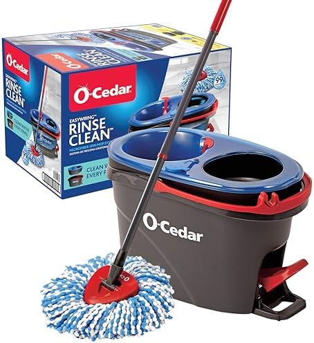 United Solutions 32 Gallon Trash Cans 2 Pack with Microfiber Mop and Bucket