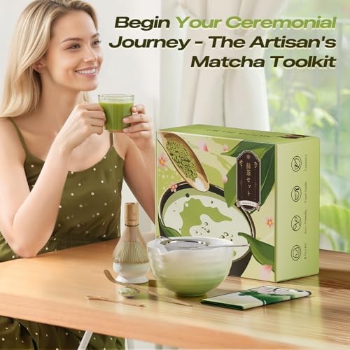 Geyphug 8-Piece Matcha Set with Bowl and Whisk