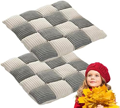 Non Slip Chair Pads with Ties 40cm Set of 2