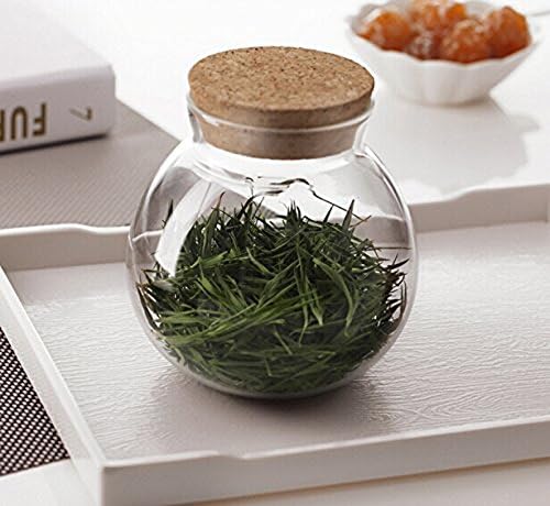 1Pcs 500ml Clear Glass Bottle with Cork Stopper