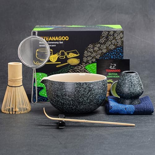 TEANAGOO 7-Piece Matcha Whisk Set for Ceremonies