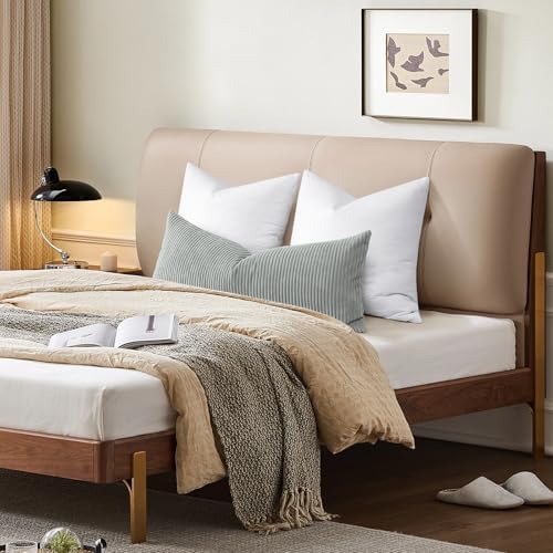 SAVORI Down Feather Throw Pillow Inserts 12x20 White