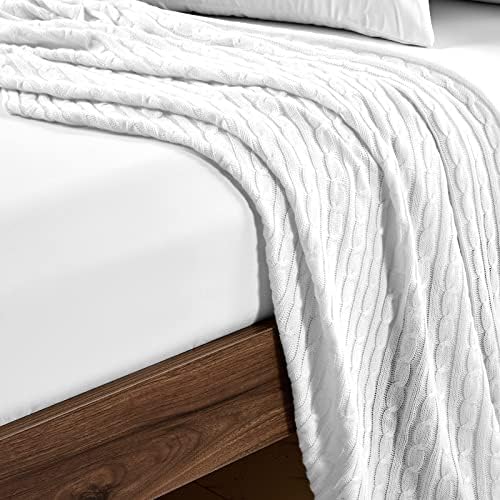 FreshCulture Twin Fitted Sheets 6 Pack White Deep Pocket