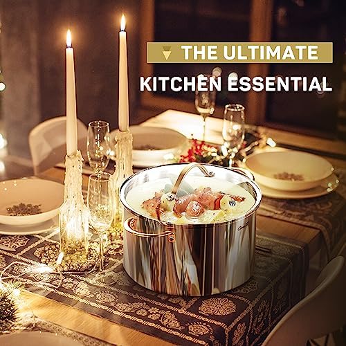 Ciwete Stock Pot 8 Quart 12 Quart