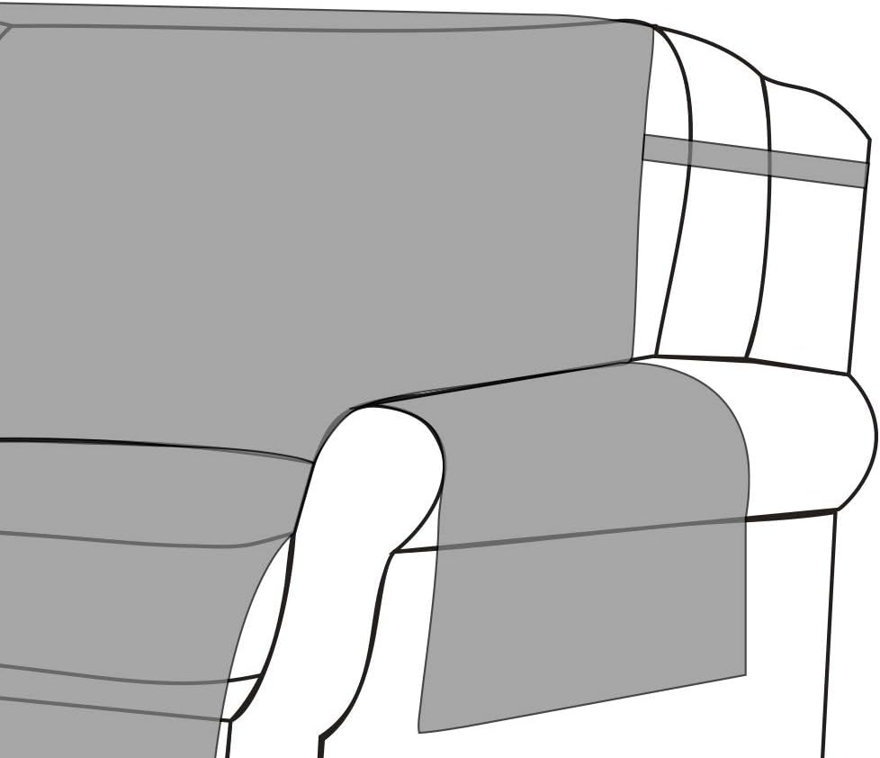 Greenland Home Willow Reversible Slipcover for Sofa Furniture Protector Natural