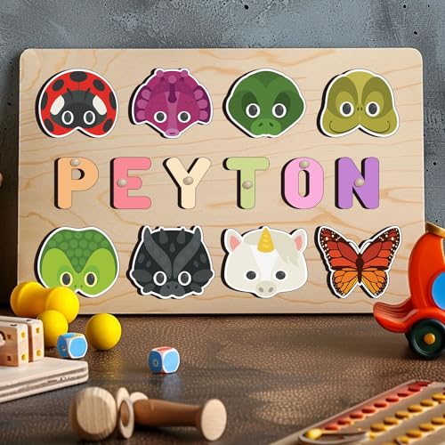 Personalized Wooden Name Puzzle for Toddlers 1
