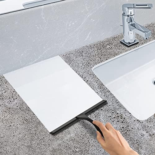 Docrok 10 Inch All-Purpose Shower Squeegee with 2 Hooks