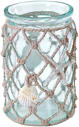 Avanti Linens Tumbler Resin Countertop Cup Beach Inspired Bathroom Accessory Seaglass Collection