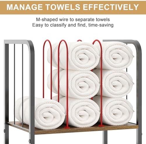 Durable 3-Tier Metal Towel Rack for Bathroom and Pool