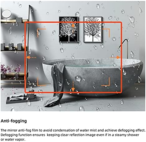 LED Bathroom Mirror with Anti Fog and Dimmable Touch Control