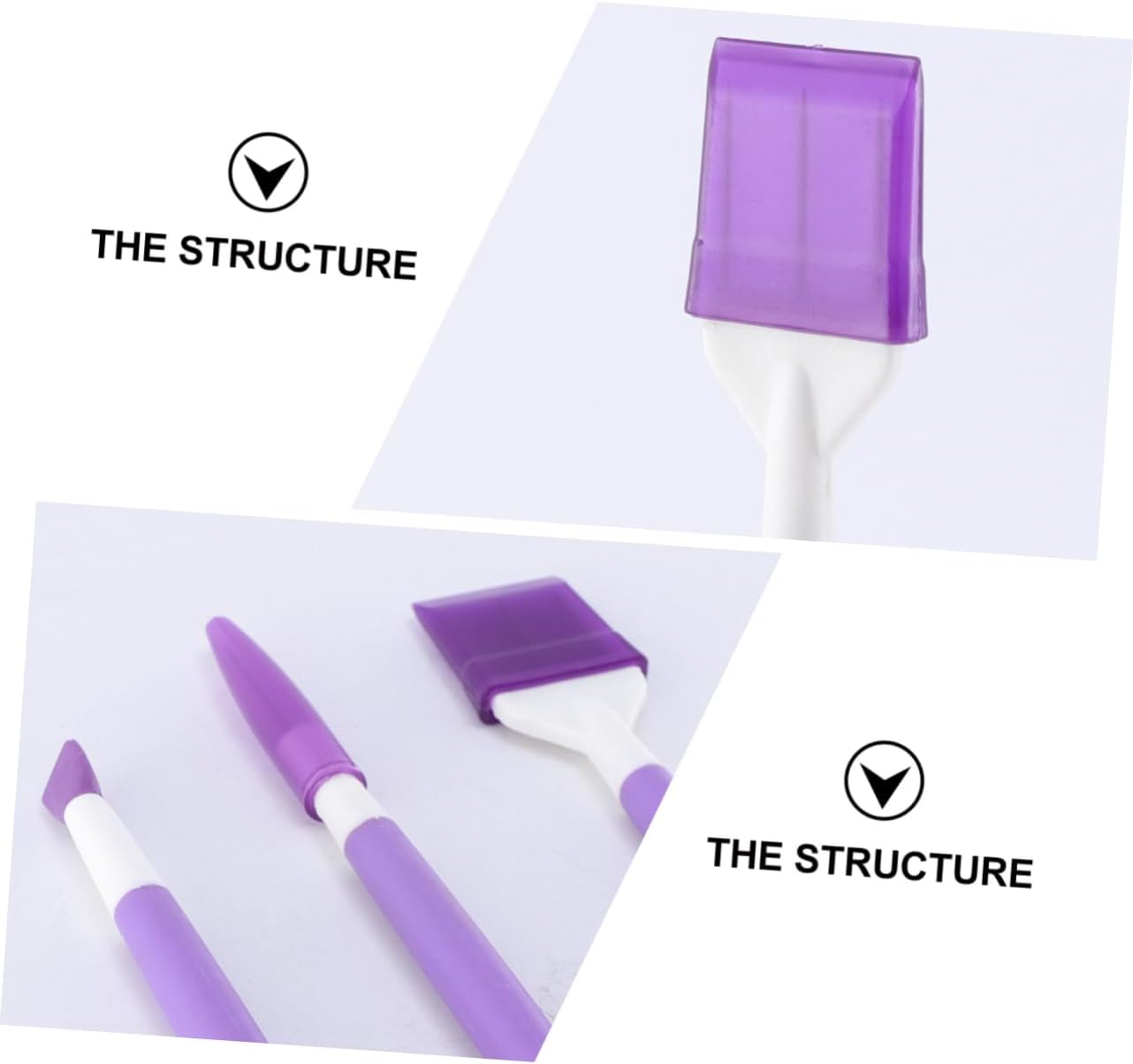 DECHOUS Cookie Carving Tool Set Plastic Oval Cake Decorators