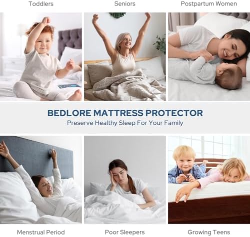 BEDLORE Waterproof Mattress Protector Queen Size