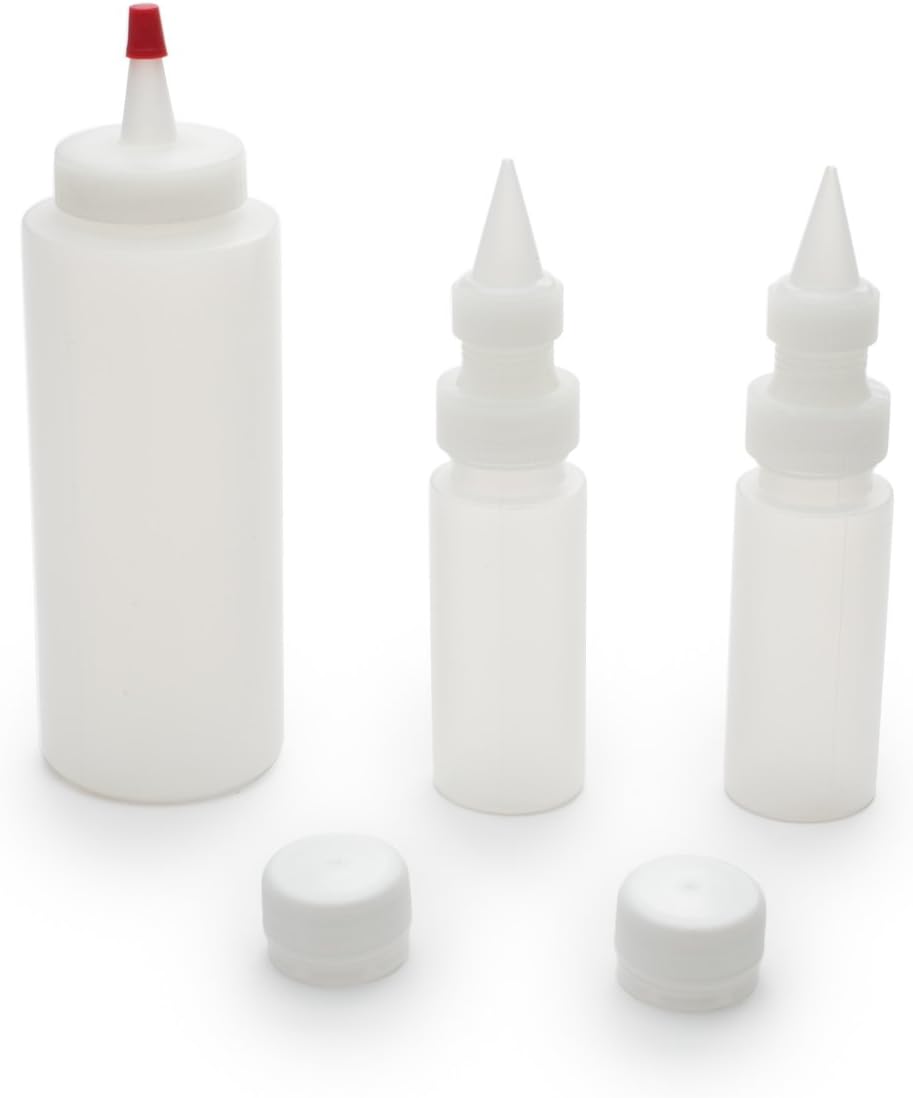 Fox Run Icing Squeeze Bottles Set of 3 Clear