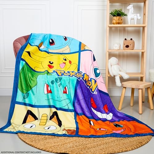 Pokemon Soft Fleece Throw Blanket 51x59in