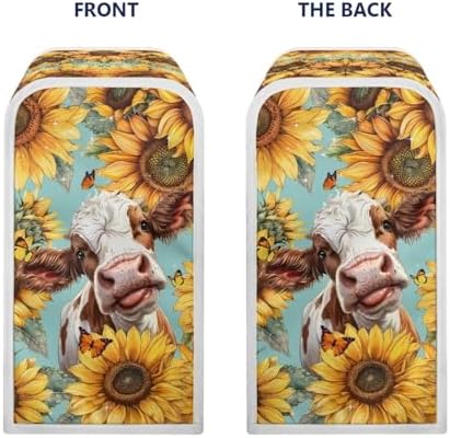 ZOUTAIRONG Funny Cow Can Opener Cover Blue Electric Can Opener Dust Cover