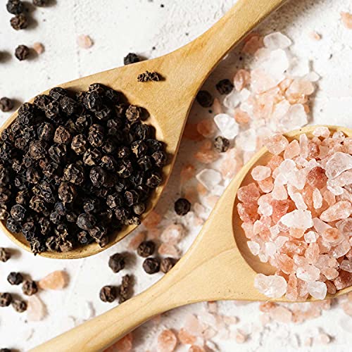 Himalayan Chef Himalayan Pink Salt and Black Pepper Grinder Set
