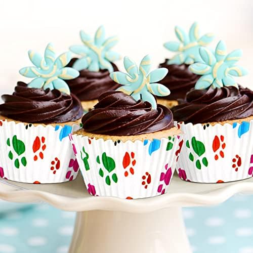 200 Pcs Paw Bone Cupcake Liners for Dog Lovers