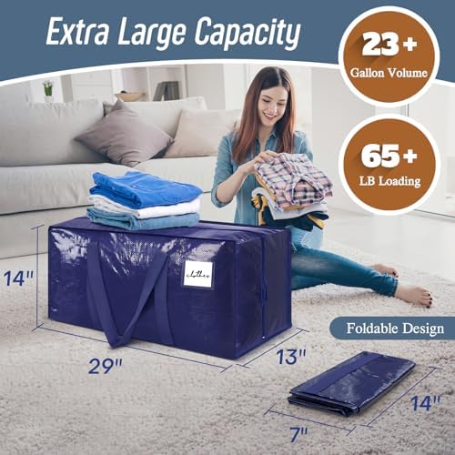 FYGRIP 6 Pack Extra Heavy Duty Large Moving Bags