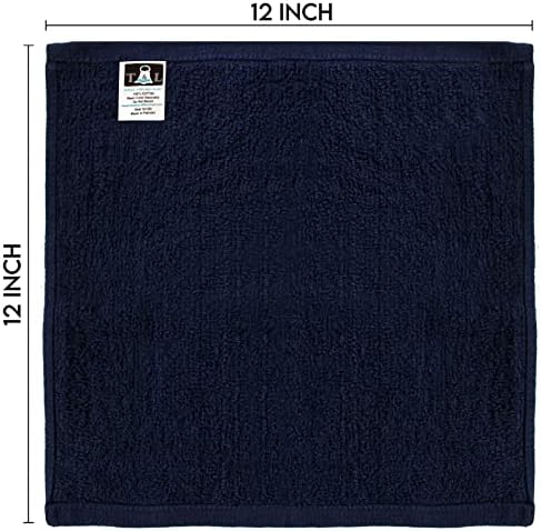T L Towel and Linen Mart 100 Cotton Wash Cloth Set 24 Pack