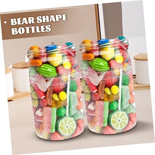 6pcs Bear Shaped Candy Jars for Birthday Parties and Chocolate Storage
