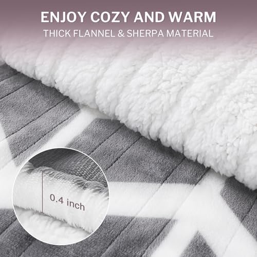 VENTIMI Heated Throw Blanket 50x60 Inch with 5 Heat Levels