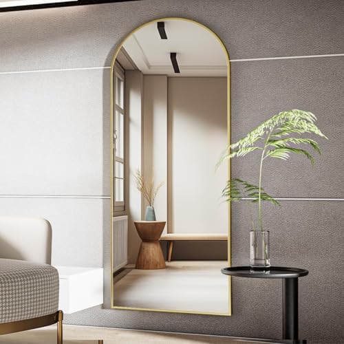 Koonmi 65x24 Arched Gold Full-Length Mirror