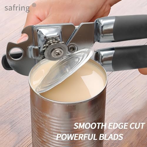 Safring Manual Can Opener with Bottle Opener