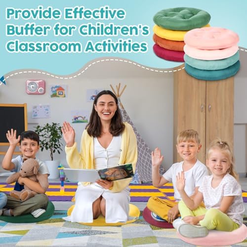 8 Pcs 16 Inch Floor Cushions for Kids Classroom Use