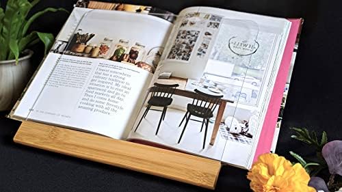 Lipper International Bamboo Wood Cookbook Stand