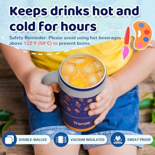 Tronco 14 Oz Kids Insulated Tumbler with Handle 1
