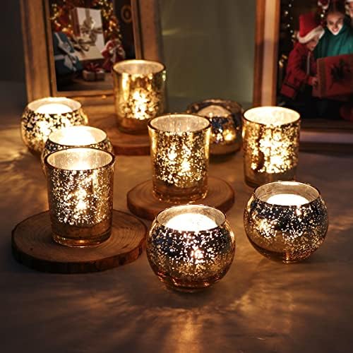 24pcs Assorted Gold Votive Candle Holders