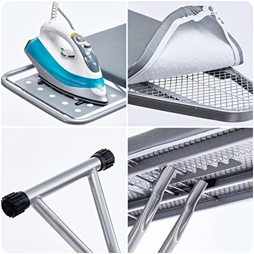 BKTD Ironing Board with Steam Rest and Non-Slip Foldable Stand