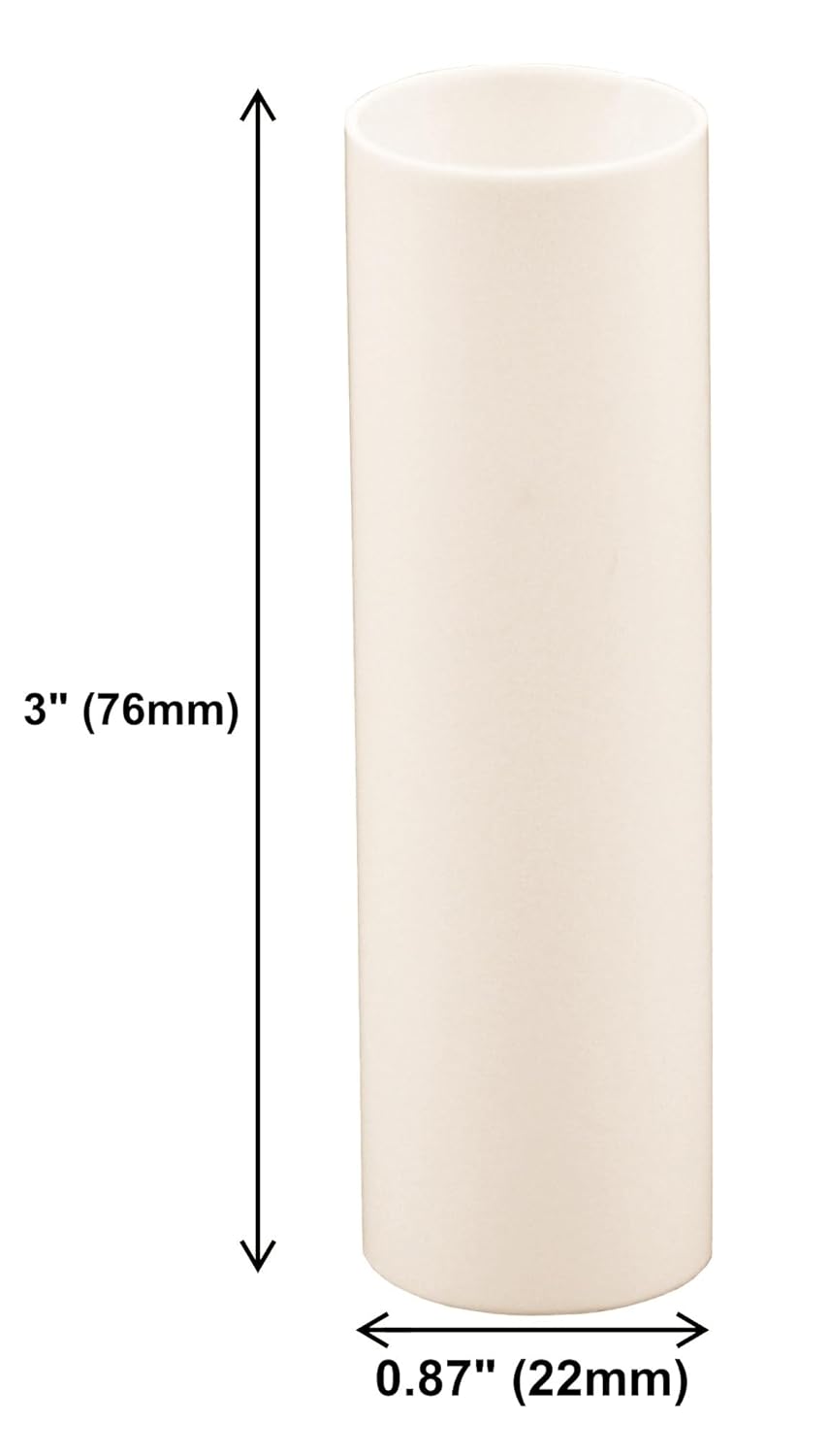 Creative Hobbies 3 Inch Cream Plastic Candle Covers Set of 6