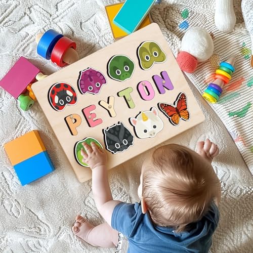 Personalized Wooden Name Puzzle for Toddlers 1