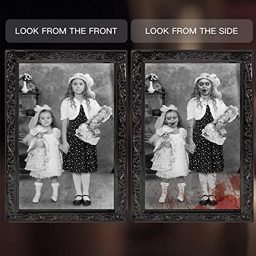 Halloween Wall Decor 3D Changing Faces Picture Frame Set