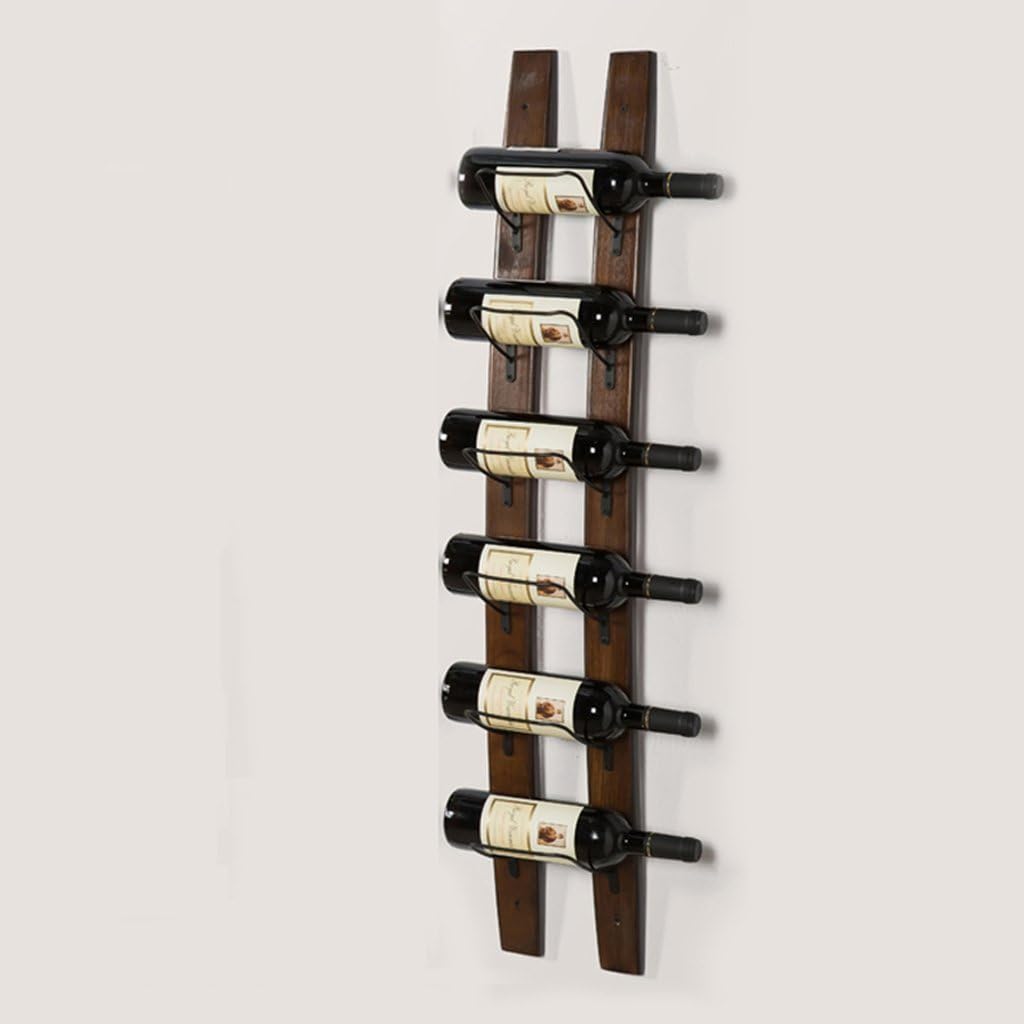 Wall Mounted Wine Rack with 6 Bottle Storage
