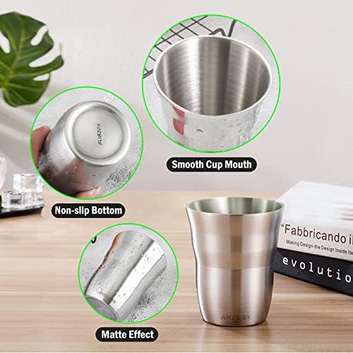 ANZUSY 2 Pack 88 Oz Stainless Steel Cups