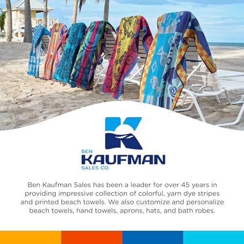 Ben Kaufman Sales Co Beach Towel Bundle - 30 x 60 Pack of 4